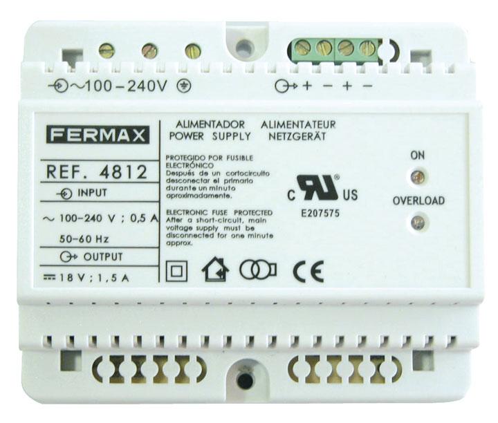 ALIMENTADOR DIN6 100-240VAC/18VDC-1,5A
