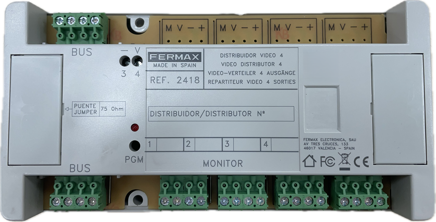 DISTRIBUIDOR VIDEO MDS 4 SALIDAS (Repuesto)